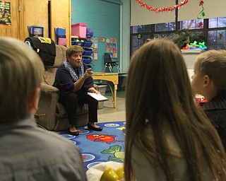 Debbie Chick instructs the kids before they participate in Ring-A-Lings at Boardman United Methodist Church in Boardman on Saturday, Dec. 24, 2016...(Nikos Frazier | The Vindicator)..
