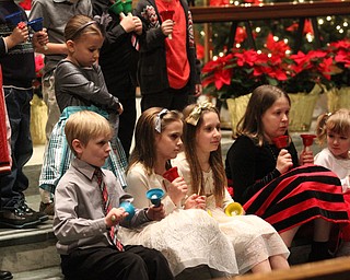 as children participate in Ring-A-Lings at Boardman United Methodist Church in Boardman on Saturday, Dec. 24, 2016...(Nikos Frazier | The Vindicator)..