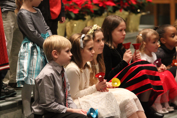 as children participate in Ring-A-Lings at Boardman United Methodist Church in Boardman on Saturday, Dec. 24, 2016...(Nikos Frazier | The Vindicator)..