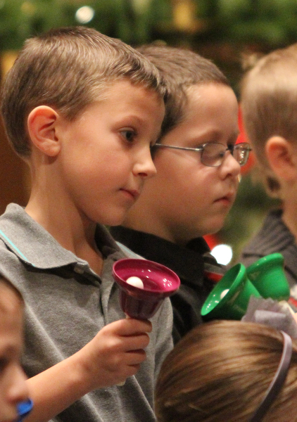 as children participate in Ring-A-Lings at Boardman United Methodist Church in Boardman on Saturday, Dec. 24, 2016...(Nikos Frazier | The Vindicator)..