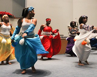 William D. Lewis the VindicatorHarambee dancers performduring 12-26-16 Kwanza event at New Bethel Baptist Church in Youngstown
