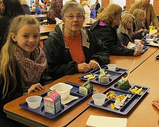 Neighbors | Alexis Bartolomucci.Rylie and her grandma, Sue, had breakfast together on Nov. 15 at Austintown Intermediate School for the Grandparents and VIP Breakfast.