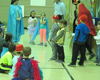 Neighbors | Alexis Bartolomucci.Poland Union kindergarten students performed a small play of "Aladdin" during the Disney Family Night at Union on Nov. 16.