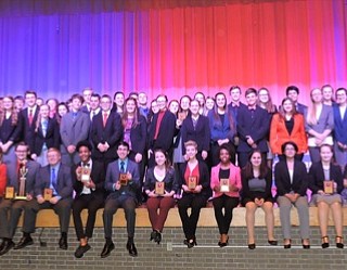 Neighbors | Submitted.Pictured are the 58 Austintown Fitch students who participated in the 48th annual Austintown Optimist Club Invitational Speech Tournament.