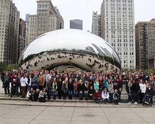 Neighbors | Submitted.Spartan Marching Band in front of the Cloud Gate sculpture in Chicago’s Millennium Park.