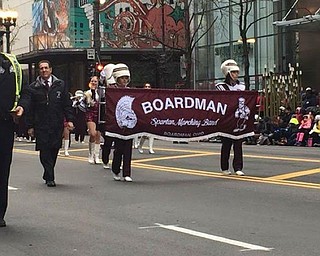 Neighbors | Submitted.Spartan Marching Band in the McDonald’s Thanksgiving Parade in Chicago.