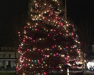 Neighbors | Alexis Bartolomucci.The tree at Poland Village Town Hall was lit up toward the end of the Lighting of the Village event on Dec. 3.