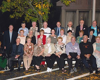 SPECIAL TO THE VINDICATOR
The Rayen School Class of 1956 met for its 60th reunion at Rachel’s Restaurant in Austintown. Members attending, in front from left, are Lorena Averhart Buggs, John Fusco, Anita Tahos Stothard, Dorothy Ferraro Procick, Gretchen Bennett Blair, Gerry Mihalic Mansour, Tom Kuchinka, Carl Nunziato and Lois Kotick Testa. In the second row are Frank Righetti, Patricia Altier Honen, Dolly Patta Horvath, Catherine Skoda Susany, Alyce Cheloff Gross, Nancy Elder Hinely, Clara Scarpine Nunziato, Helen Michaelin Hassam, Carol George and Delores Lettera. And in back are Andrew Lubanovic, Richard Korhan, Fred Zagotti, Rodger Moses, Frank Micchia, Paul Rimedio and Frank Bagnoli.