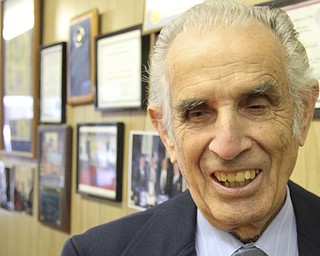 William D. Lewis The Vindicator   Longtime downtown watch repairman Nicholas Yurchyk at work in his Federal St shop 12302016