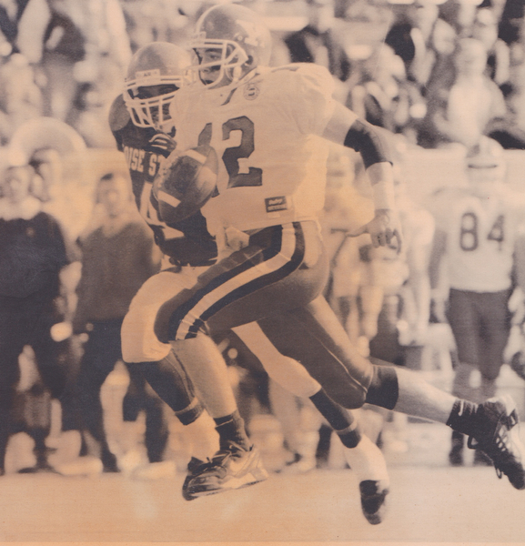 ysu QB mark brungard races 35 yards to the end zone on a quarter back draw late i the second quarter. Dec. 17, 1994 Bob DeMay | The Vindicator File Photo