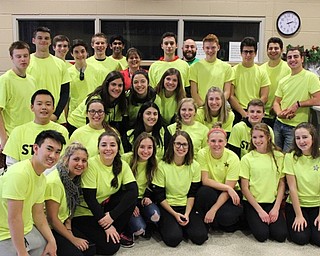 Neighbors | Abby Slanker.Canfield High School students volunteered to help with the 28th annual Canfield Senior Class Craft Show, sponsored by the senior class, Dec. 3. Senior class co-advisors Anthony Holben and Candy Reed (back center) helped the senior class officers plan the event.
