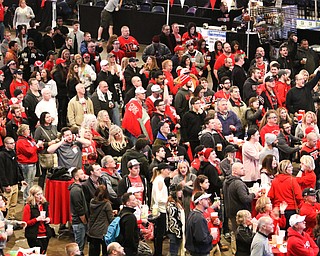        ROBERT K. YOSAY  | THE VINDICATOR..a near capacity crowd watched as YSU battled James Madison for the Championship- finally falling behind before the half and never caught up- ..
