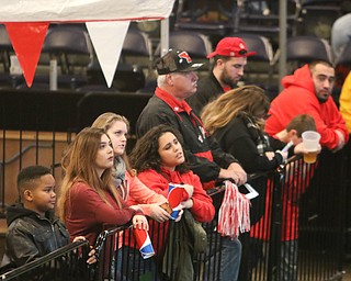        ROBERT K. YOSAY  | THE VINDICATOR..Till the end as fans.. watch the game end..a near capacity crowd watched as YSU battled James Madison for the Championship- finally falling behind before the half and never caught up- ..