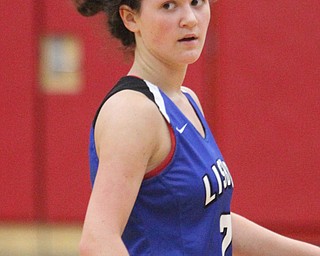 William D. Lewis The Vindicator Lisbon's Karlee Pezzano(2)  during Jan. 9, 2017 action at Columbiana.