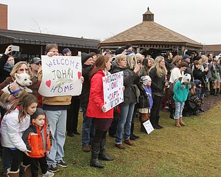 William D. Lewis The Vindicator Friends and family wait for the return from deployment of members of US Air Force reserve unit at YARS  Jan. 18, 2017.