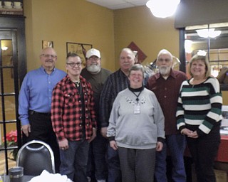 SPECIAL TO THE VINDICATOR
Western Reserve Amateur Radio Club recently hosted its annual meeting to install new officers and board members. The officers and board members for 2017, in front from left, are Darrin Cannon, trustee; Rosemary Marko, treasurer; and Jo Wilms, secretary. In back are Joe Wojtowicz, vice president; Russ Williams, trustee; Bob Mitzel, president; and Roy Haren, trustee and past president. WRARC provides amateur radio licensing classes and exams for interested individuals. Members volunteer communication services at local charity fundraising events throughout the year and also provides emergency communications during natural disasters. All licensed amateur radio operators and those interested in the hobby are welcome to attend WRARC meetings. For information call Mitzel at 575-910-1456 or e-mail n8rcm@wrarc.net.