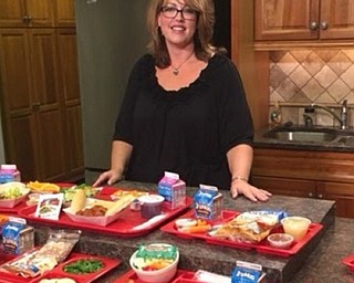 Neighbors | Submitted.Austintown Food Service Director Tascin Brooks recently showed off healthy lunches on local TV.