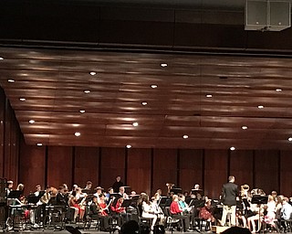 Neighbors | Alexis Bartolomucci.The eight-grade band took the stage as they performed songs for the Boardman Middle Schools Winter Concert on Jan. 12.