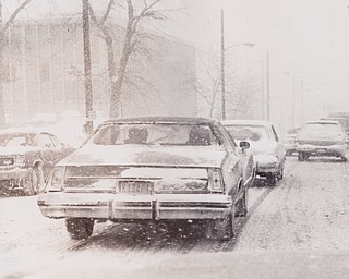 Driving Visibility became poor, Youngstown motorists found traffic snarled and slowed but no major traffic accidents were reported in the city.