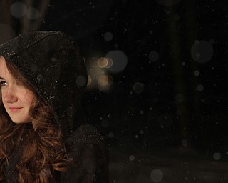 “A small glimpse of beauty during the quiet snowfall of winter,” sent in by Dylan Murphy.