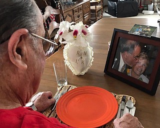 Dawn Roper had this to say about this photo she submitted: “They were married 58 years before the love of his life passed away 8 years ago, and just as he has always done, Pap-Pap shares meals with his ‘Love’ every day.”