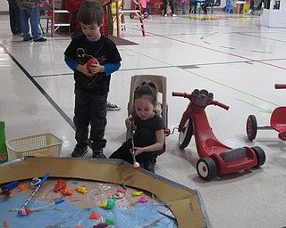Neighbors | Alexis Bartolomucci.Children at The Growing Place went fishing at one of the stations during the St. Jude Trike-A-Thon event on Jan. 31.
