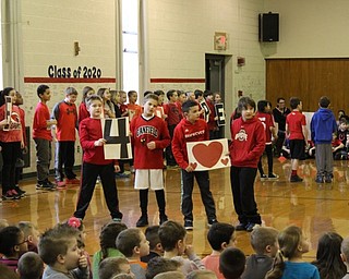 Neighbors | Abby Slanker.Fourth-grade students at C.H. Campbell Elementary School got their fellow students fired up with a cheer during the school’s annual American Heart Association Jump Rope for Heart kick off assembly on Jan. 27.