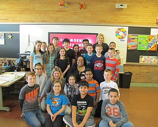 Neighbors | Alexis Bartolomucci.Madonna Chism Pinkard met with fourth-grade students and teacher Janette Tamulonis at Robinwood Lane Elementary school on Feb. 6.