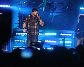 Country artist Brantley Gilbert performs "The Devil Don't Sleep" tour at  the Covelli Centre in Youngstown on Friday, Feb. 17, 2017. The tour heads to Florence, SC on Saturday, Feb. 18, 2017...(Nikos Frazier | The Vindicator)..