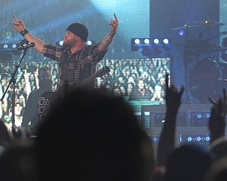 Country artist Brantley Gilbert performs "The Devil Don't Sleep" tour at  the Covelli Centre in Youngstown on Friday, Feb. 17, 2017. The tour heads to Florence, SC on Saturday, Feb. 18, 2017...(Nikos Frazier | The Vindicator)..