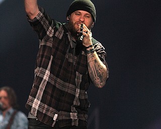 Country artist Brantley Gilbert performs "The Devil Don't Sleep" tour at  the Covelli Centre in Youngstown on Friday, Feb. 17, 2017. The tour heads to Florence, SC on Saturday, Feb. 18, 2017...(Nikos Frazier | The Vindicator)..
