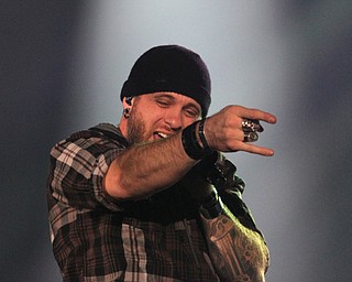 Country artist Brantley Gilbert performs "The Devil Don't Sleep" tour at  the Covelli Centre in Youngstown on Friday, Feb. 17, 2017. The tour heads to Florence, SC on Saturday, Feb. 18, 2017...(Nikos Frazier | The Vindicator)..