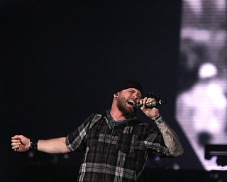 Country artist Brantley Gilbert performs "The Devil Don't Sleep" tour at  the Covelli Centre in Youngstown on Friday, Feb. 17, 2017. The tour heads to Florence, SC on Saturday, Feb. 18, 2017...(Nikos Frazier | The Vindicator)..