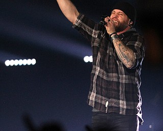 Country artist Brantley Gilbert performs "The Devil Don't Sleep" tour at  the Covelli Centre in Youngstown on Friday, Feb. 17, 2017. The tour heads to Florence, SC on Saturday, Feb. 18, 2017...(Nikos Frazier | The Vindicator)..