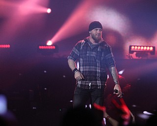 Country artist Brantley Gilbert performs "The Devil Don't Sleep" tour at  the Covelli Centre in Youngstown on Friday, Feb. 17, 2017. The tour heads to Florence, SC on Saturday, Feb. 18, 2017...(Nikos Frazier | The Vindicator)..