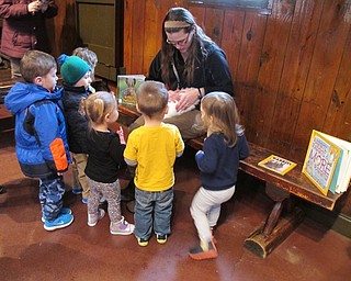 Neighbors | Alexis Bartolomucci.Children at the Tales for Tots program on Feb. 10 at Mill Creek MetroParks surrounded the rabbit, Olaf, waiting to pet him.