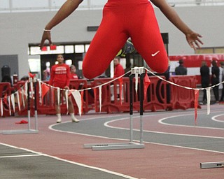 Chandler Killins(182) of Youngstown state competes in the Women's Long Jump at the Horizon League Indoor Tack & Field Championship at the Watson and Tressel Training Site, Saturday, Feb. 25, 2017 in Youngstown. ..(Nikos Frazier | The Vindicator)..