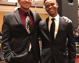 Neighbors | Submitted.Rohun Vangal (Piano) and Miles Spearman (Trumpet) posed for a photo at the Ohio All-State Jazz Ensemble performance.