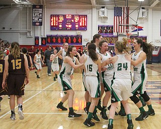 William D Lewis the Vindicator  West Branch players cellebrate after defeating Southeast 3-2-17.03022017 wdl west branch