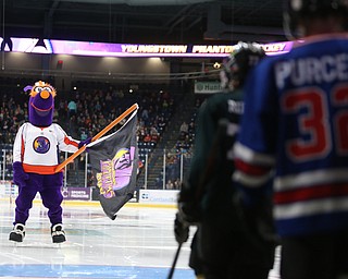 during the 1st period as the Muskegon Lumberjacks take on the Youngstown Phantoms, Saturday, March 4, 2017 at the Covelli Centre. ..(Nikos Frazier | The Vindicator)..