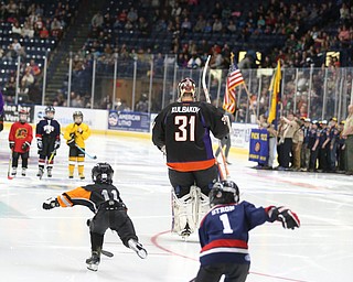 during the 1st period as the Muskegon Lumberjacks take on the Youngstown Phantoms, Saturday, March 4, 2017 at the Covelli Centre. ..(Nikos Frazier | The Vindicator)..