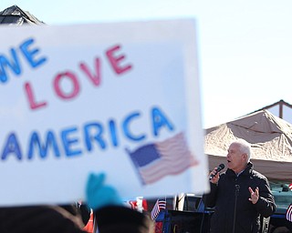 Rep. Bill Johnson(R-Ohio 6th) speaks to supporters of President Donald Trump at the Summitville Tile parking lot on 224, Saturday, March 4, 2017 in Boardman. ..(Nikos Frazier | The Vindicator)..