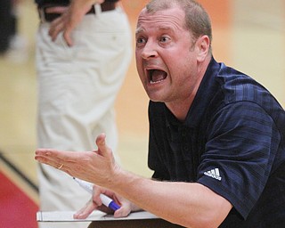 William D. Lewis The Vindicator  An emotional McDoanld coach Jeff Rasile during 3-7-17 win over Sebring.
