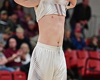 SALEM, OHIO - MARCH 7, 2017: Dan Ritter #11 of South Range reacts while walking off the court after the final buzzer after the second half of their game Tuesday night at Salem High School. DAVID DERMER | THE VINDICATOR