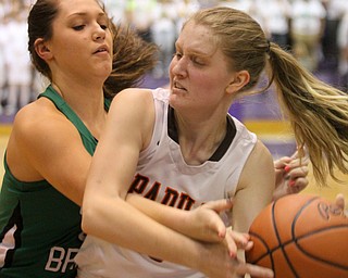 William D Lewis The Vindicator WB's Natalie Zuchowski(50) and Padua's Sarah Rapacz(30) go for the ball.