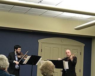 Neighbors | Alexis Bartolomucci.Guests at the Boardman library on Feb. 9 enjoyed music from members of the Youngstown Symphony Orchestra.