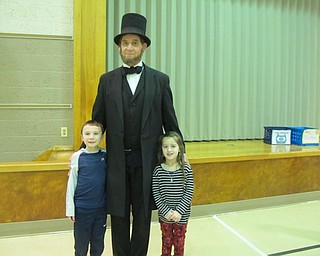 Neighbors | Alexis Bartolomucci.Students at Poland Union had the opportunity to meet Abraham Lincoln during his presentation on Feb. 15.
