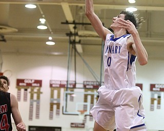 Daniel Kramer(10) of Poland goes up for two during the 2nd half as Salem takes on Poland Seminary, Thursday, March 9, 2017 at Boardman High School. Salem won 70-66...(Nikos Frazier | The Vindicator)..