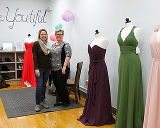        ROBERT K. YOSAY  | THE VINDICATOR.     . Darlene McElroy and Emily Randolph - spearheaded the drive..East Palestine City Schools will unveil EppyÕs Attic, a program designed to provide formal and semi-formal attire ..-30-