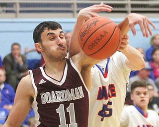 William D Lewis the Vindicator  Boardman'sAustin Barone(11) and Lakes Jake Maranville(25).